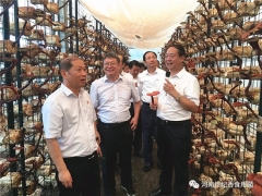 河南農(nóng)業(yè)大學(xué)校長介曉磊率團前往世紀香食用菌公司調(diào)研并開展校企深度合作 ()